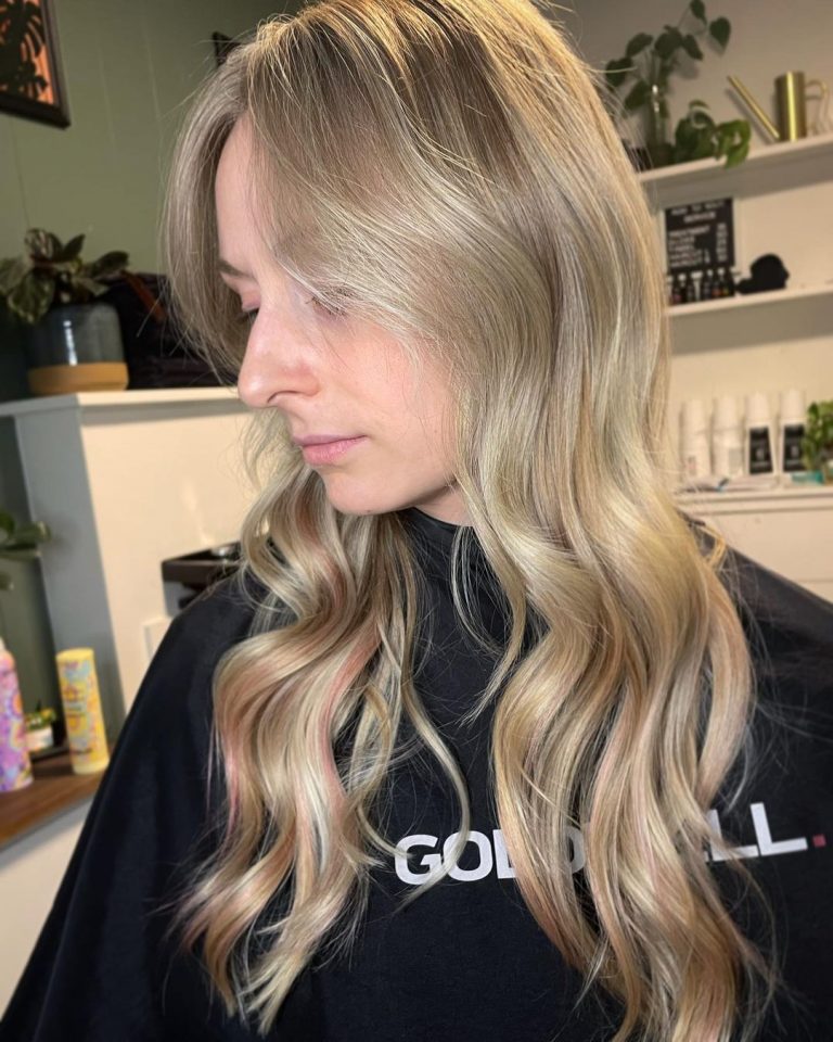 Blonde With Strawberry Blonde Lowlights Offers A Perfect Summer Look