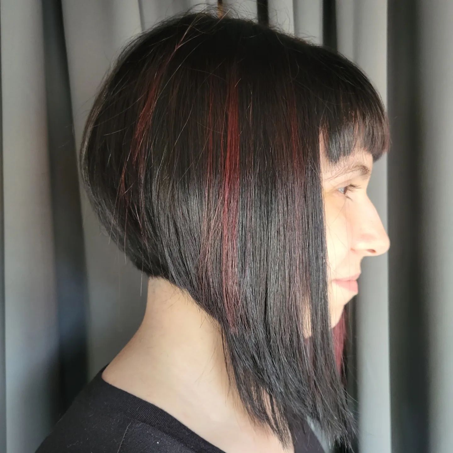 stacked angled bob