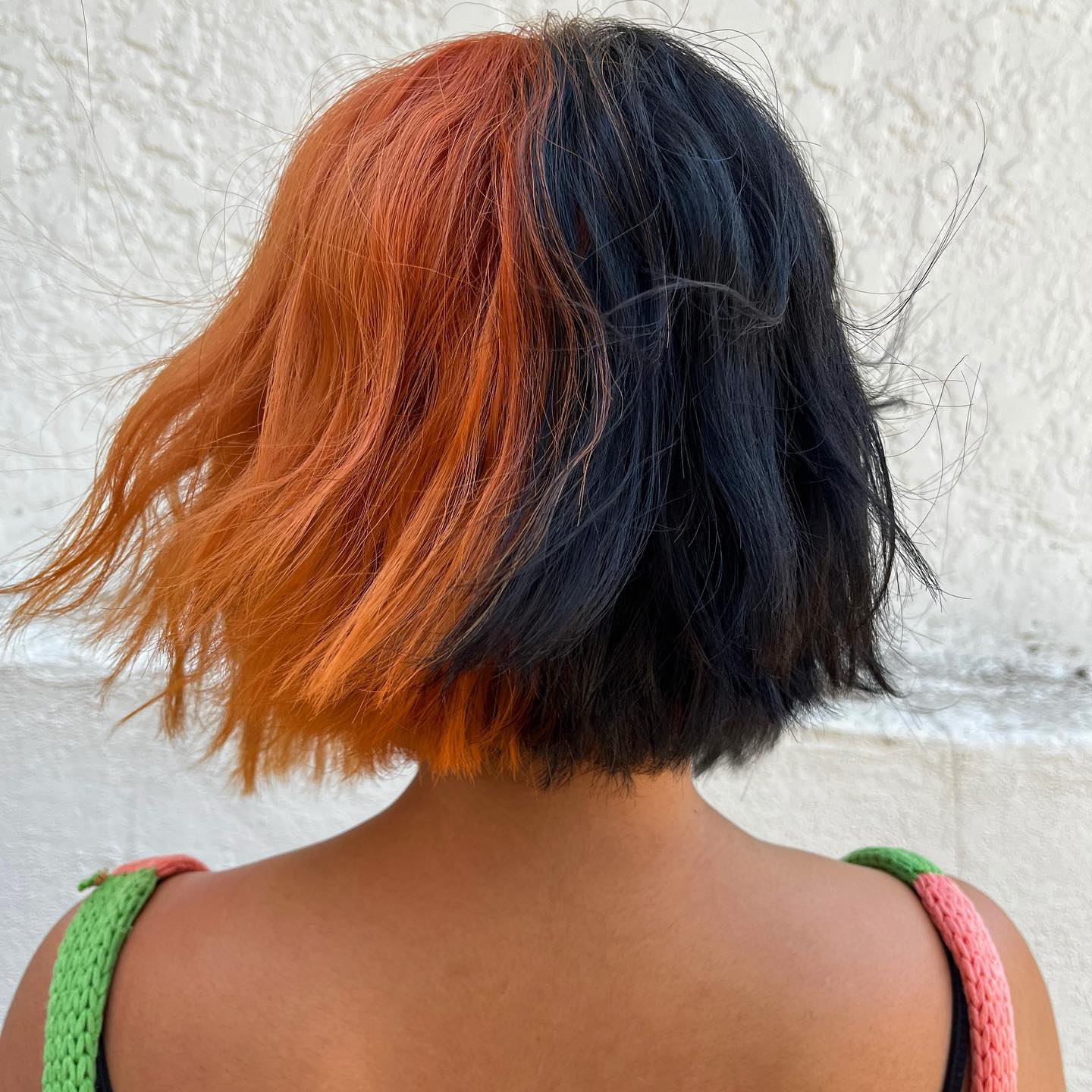 jaw length edgy choppy bob