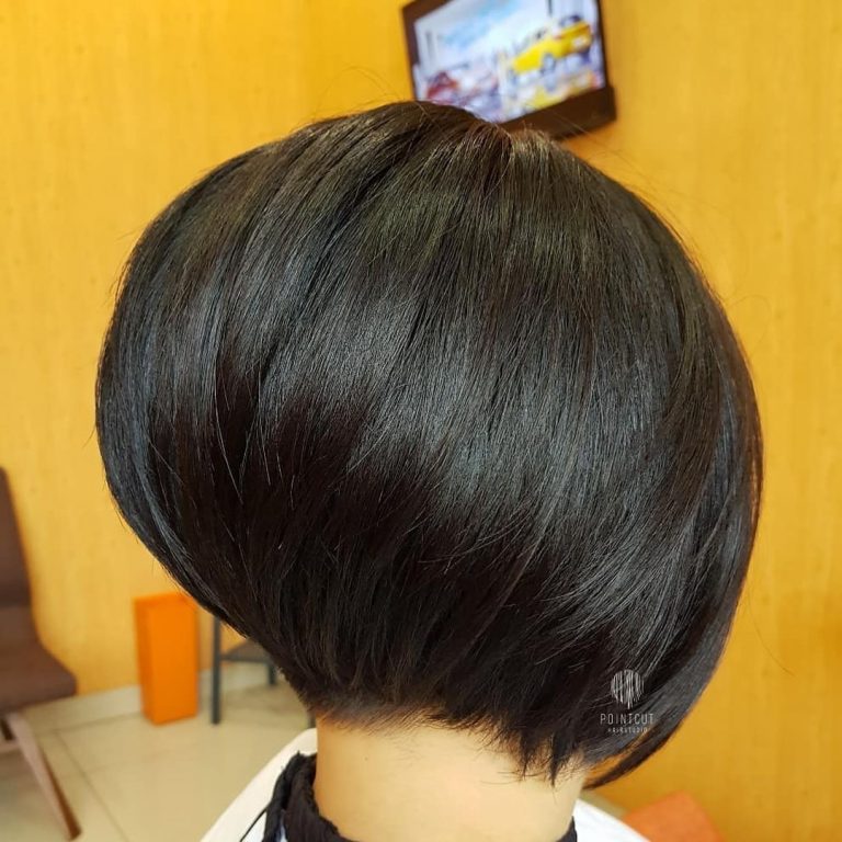 60 Stylish Stacked Bob Haircuts To Rock In 2024   4. Rounded Stacked Bob 768x768 