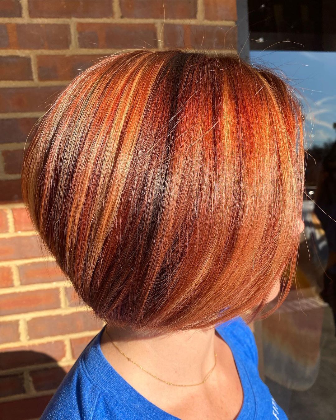 copper stacked bob