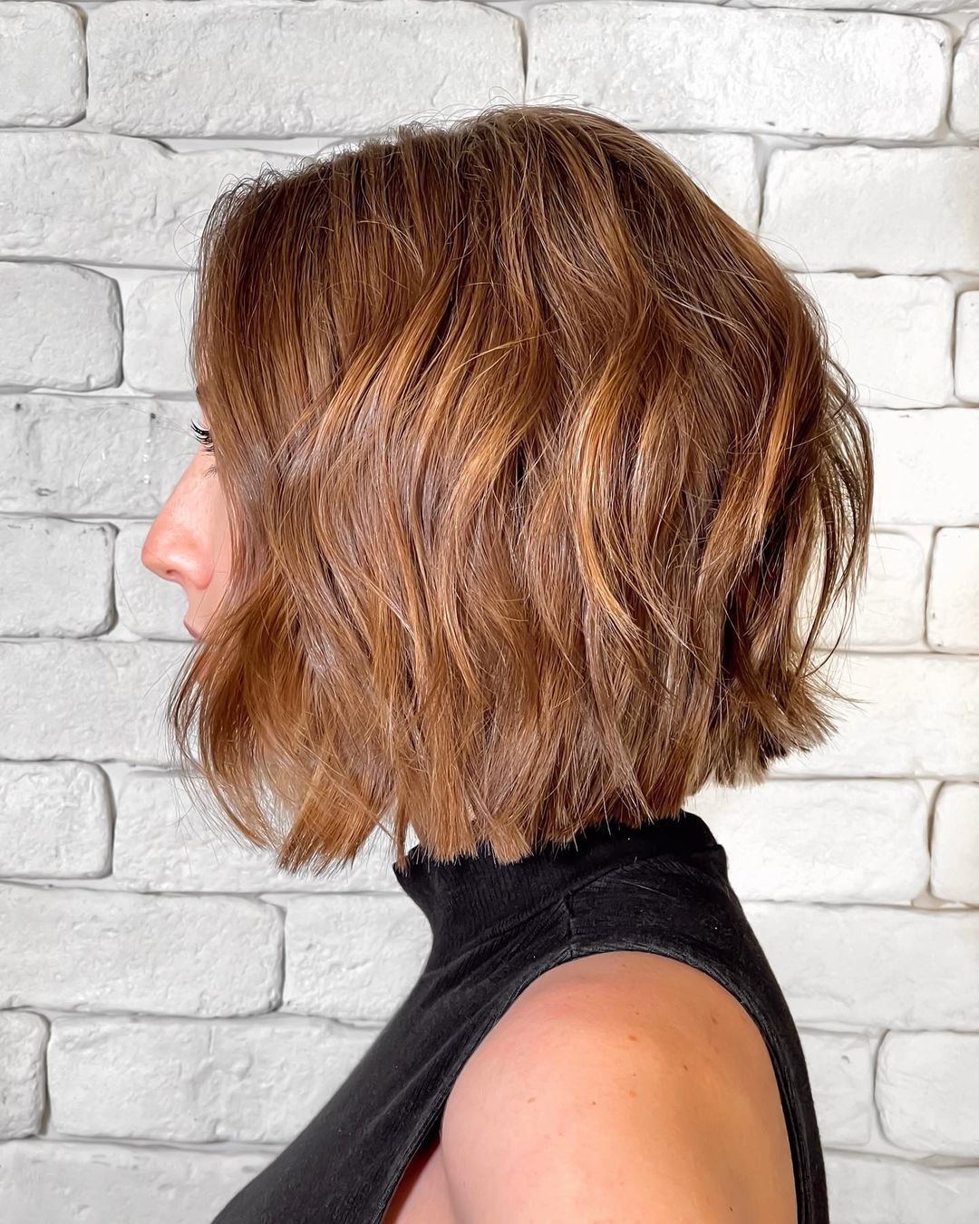 layered wavy bob