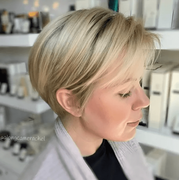 long pixie cut for smooth hair