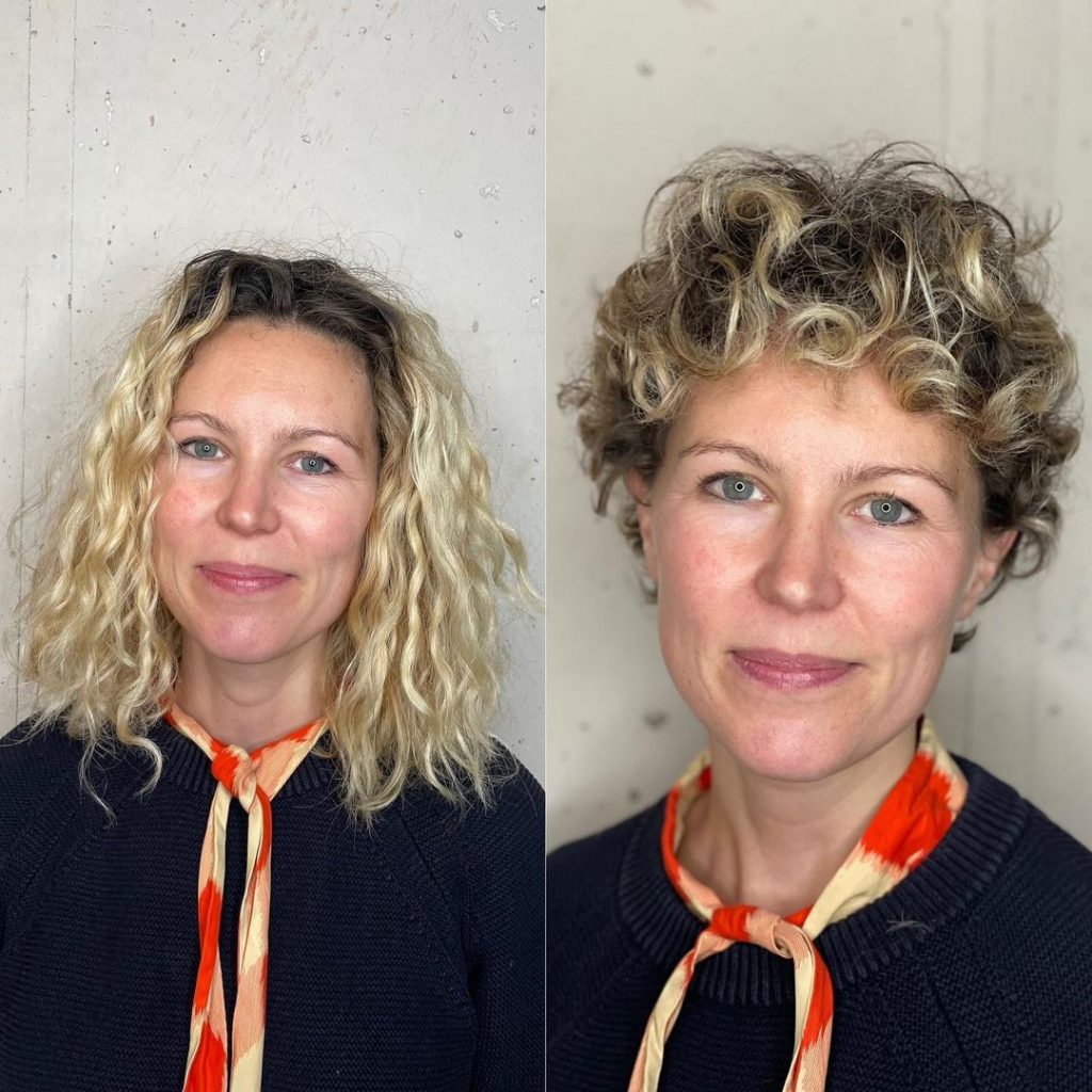 Long Pixie Cut With Natural Curls