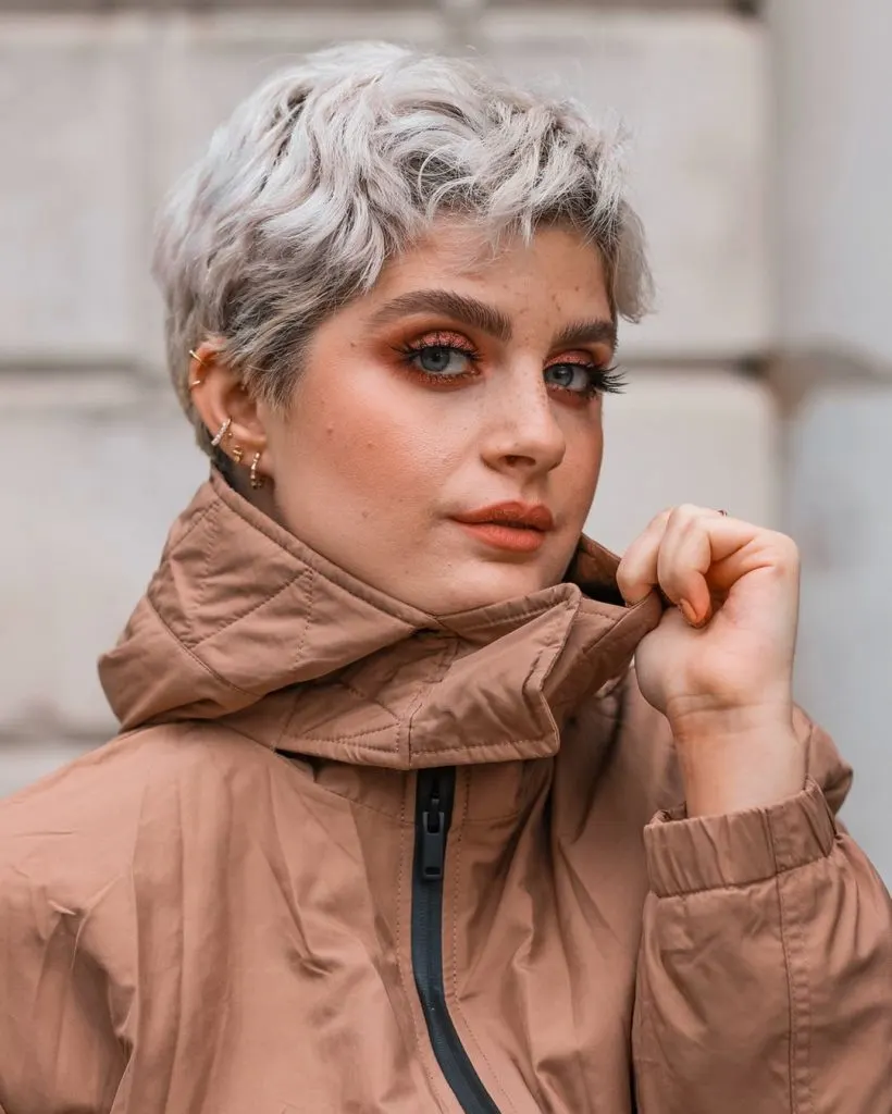 Pixie cut with bangs for fine hair