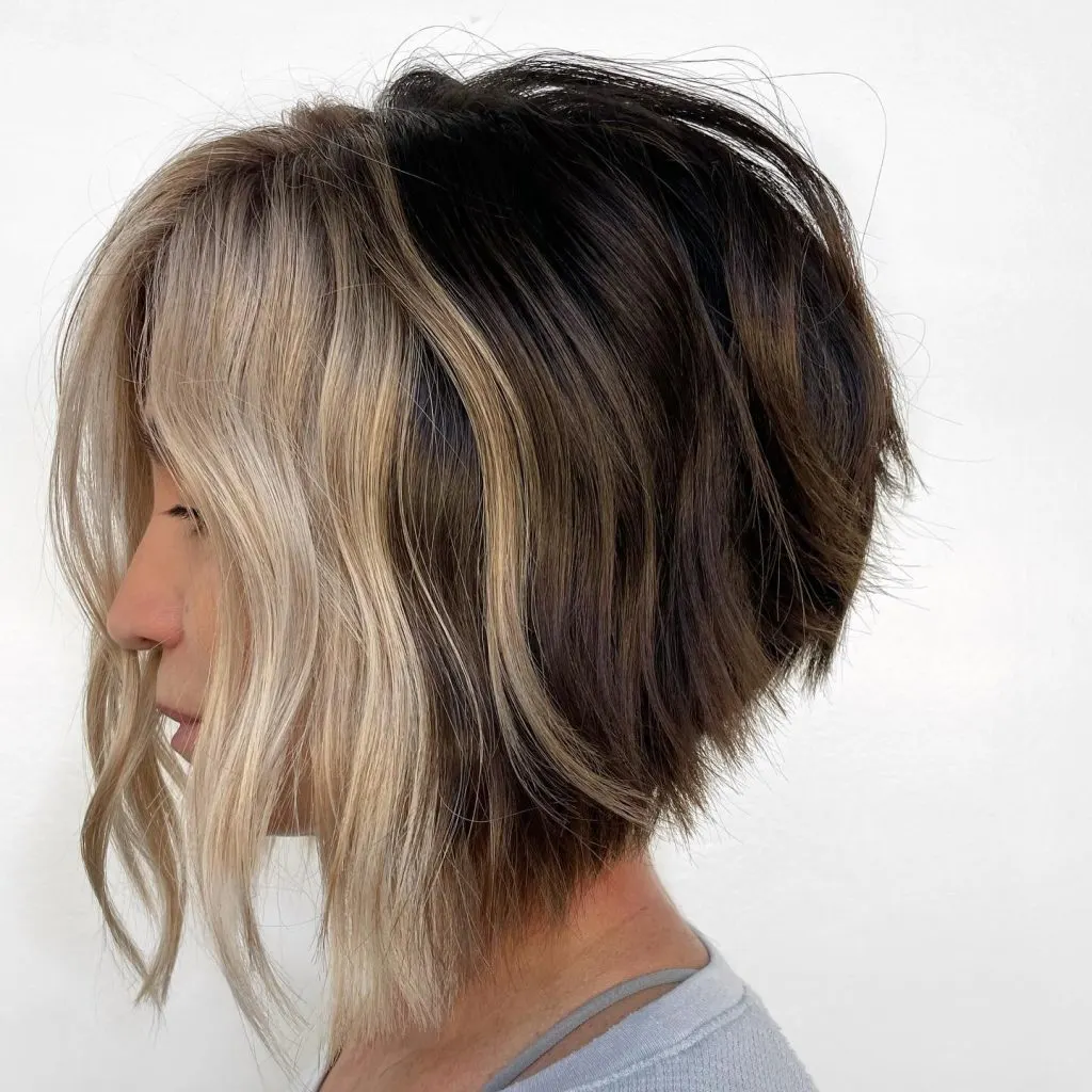 blunt inverted stacked bob