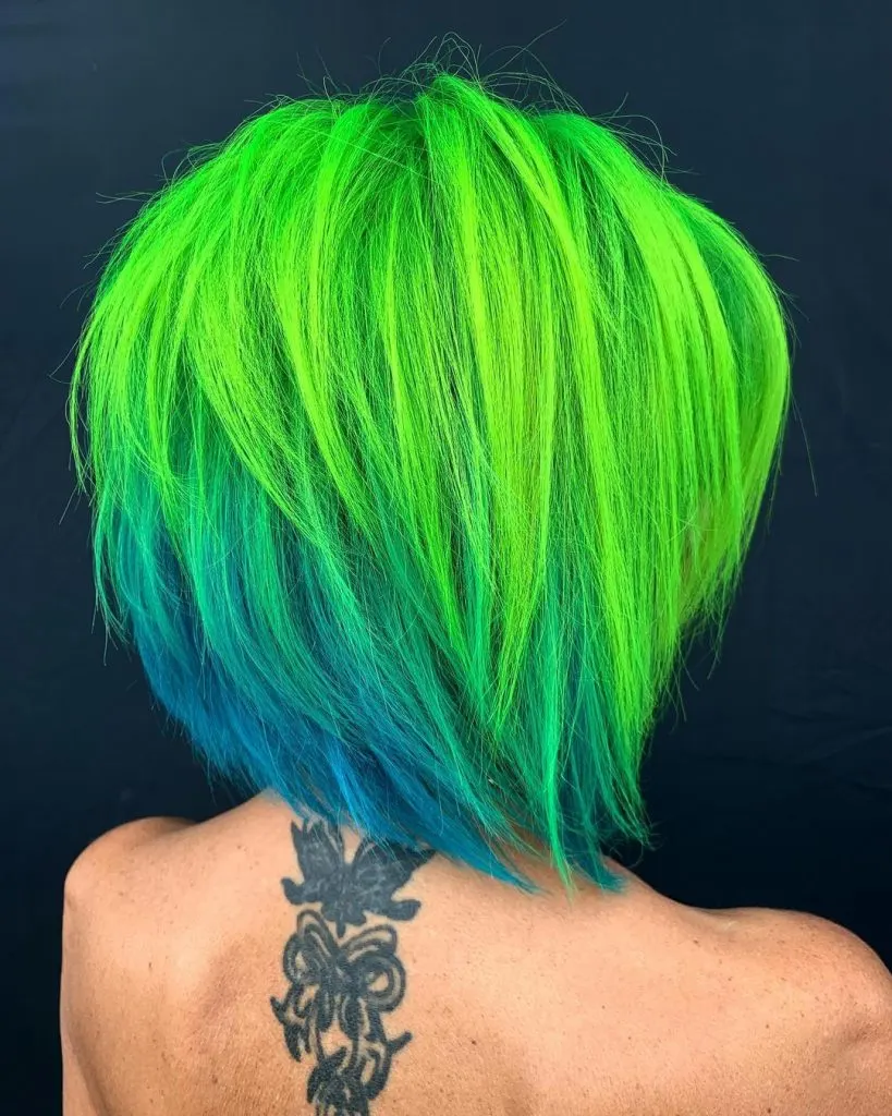 choppy stacked bob