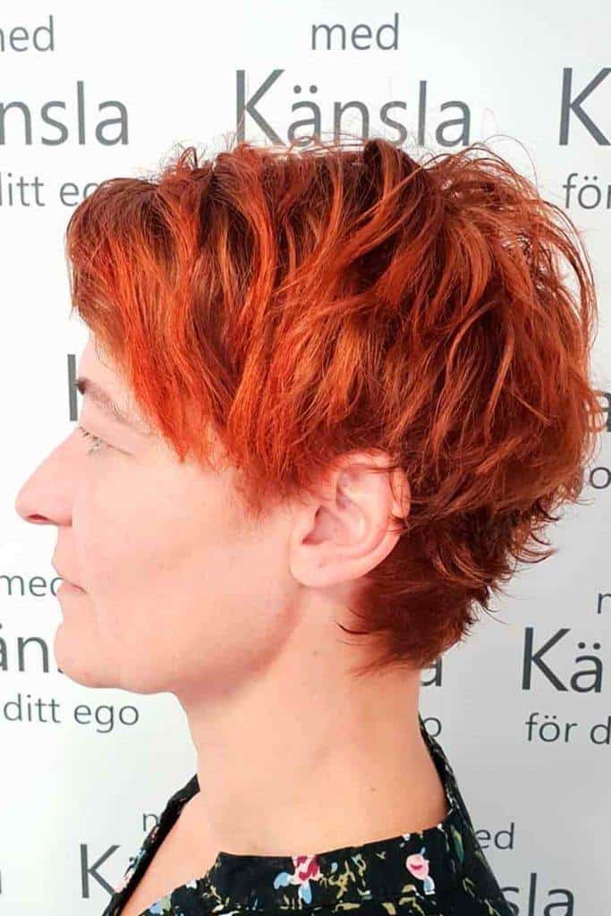 copper pixie cut for women over 50