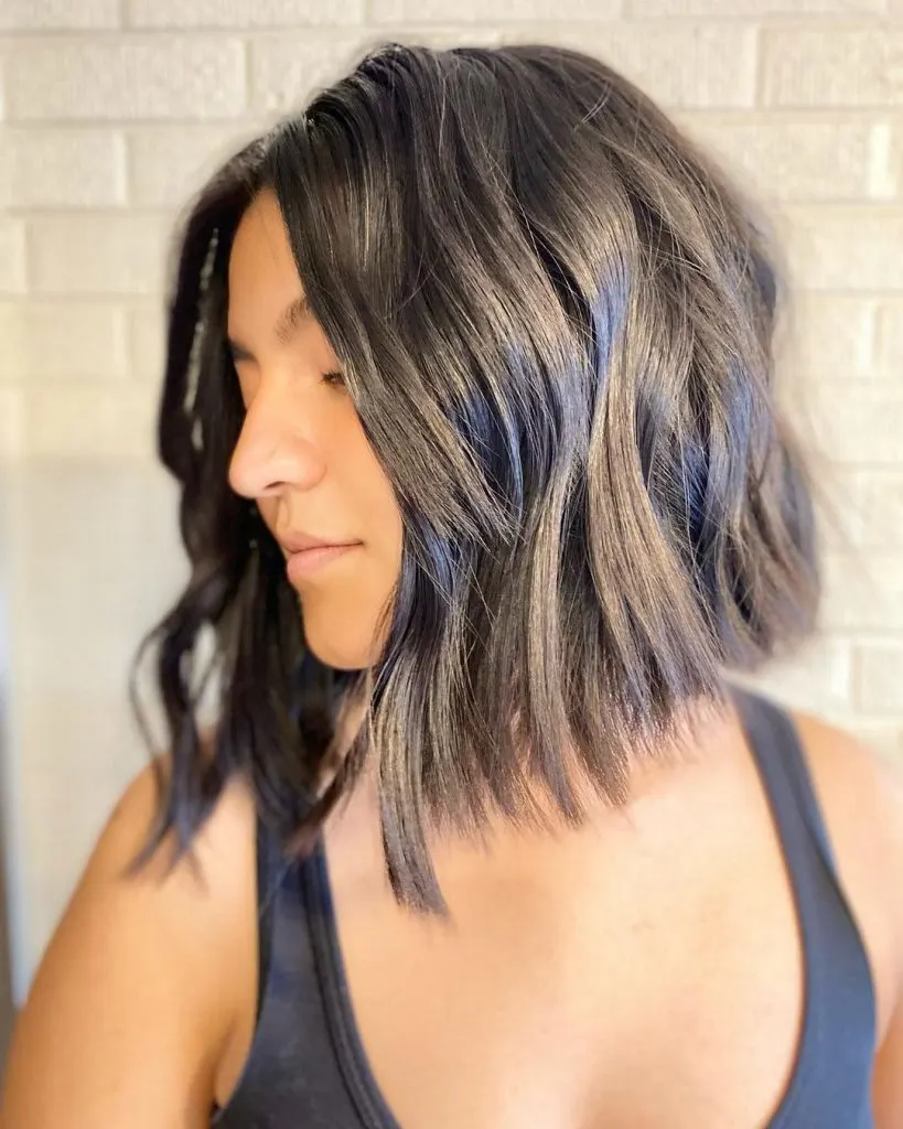 lob with textured layers