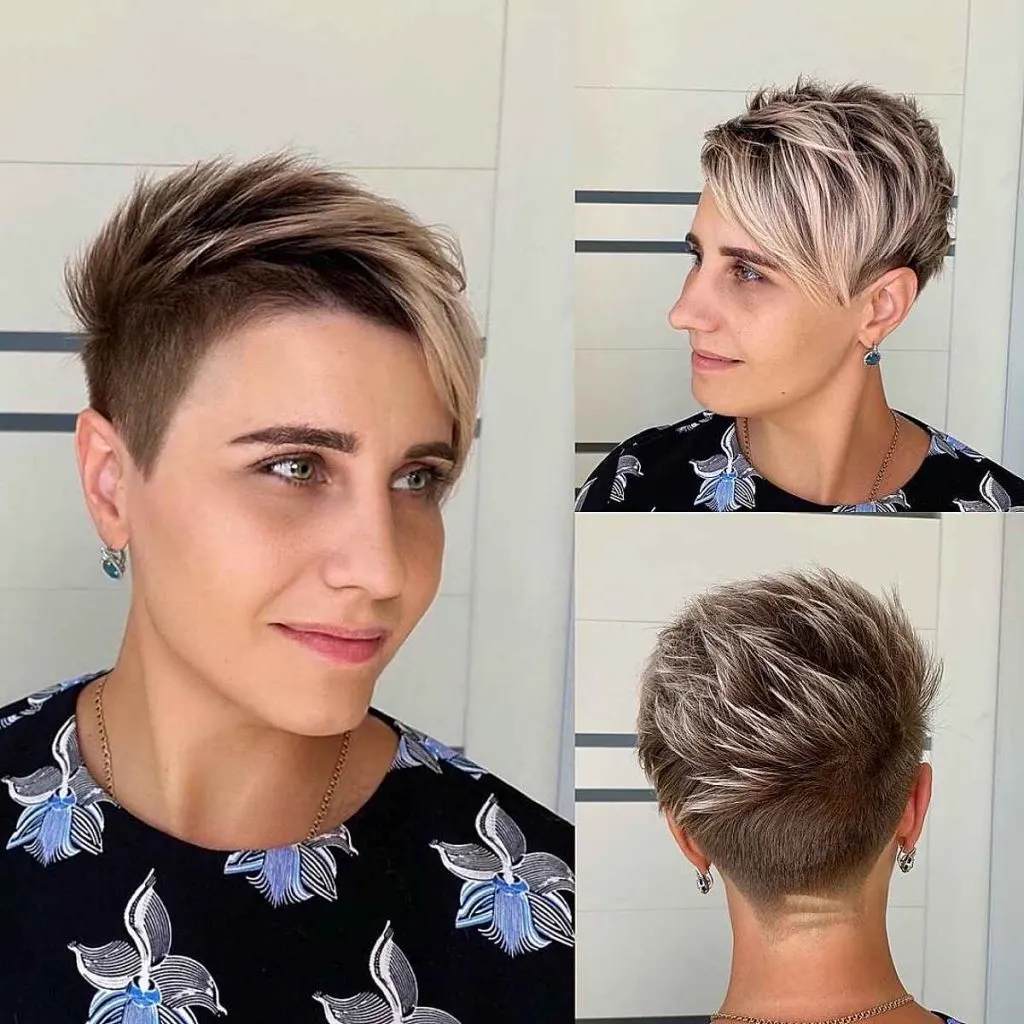 long pixie cut with bangs for thin hair