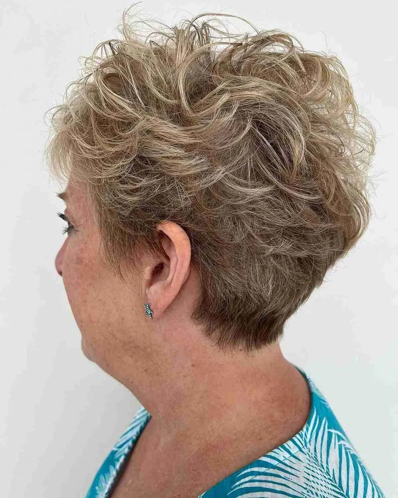 messy pixie cut for women over 50