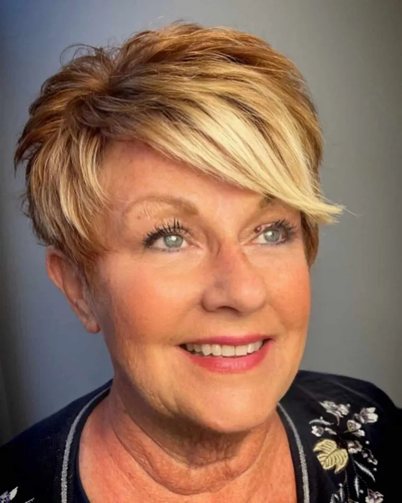 pixie cuts for thick hair women over 50