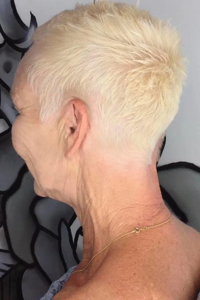 spiky pixie cut for older ladies