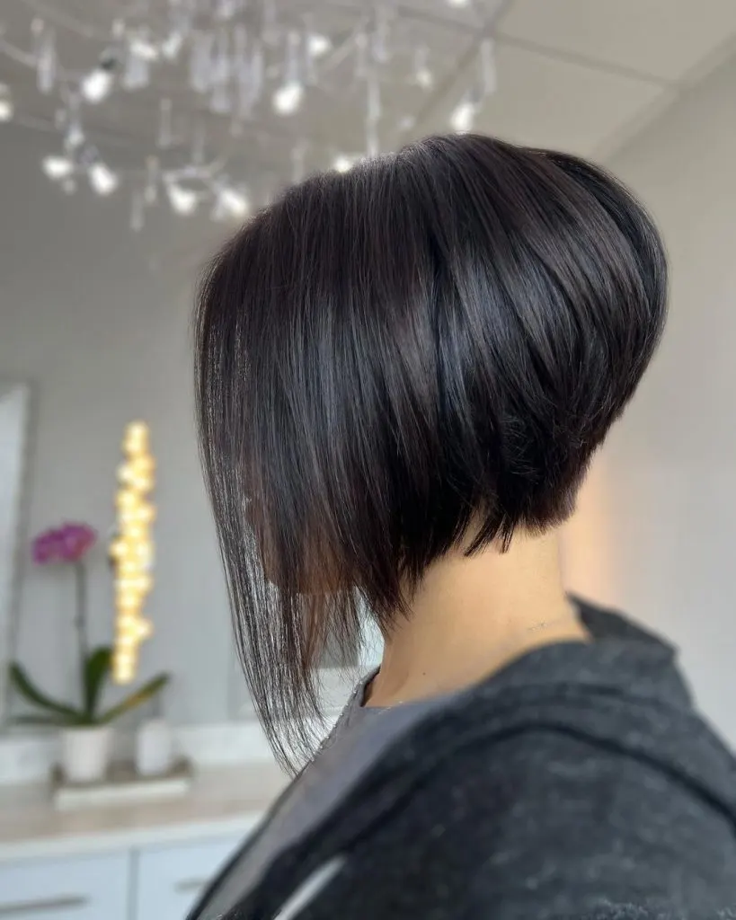 stacked short a-line bob