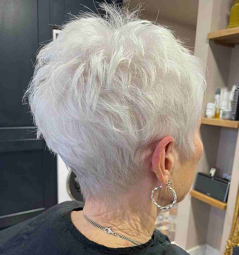 tousled pixie cut for women over 60 with fine hair