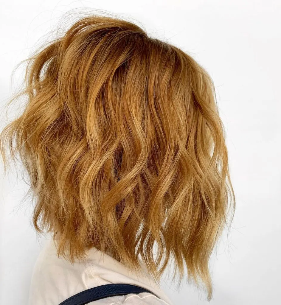 wavy long stacked bob
