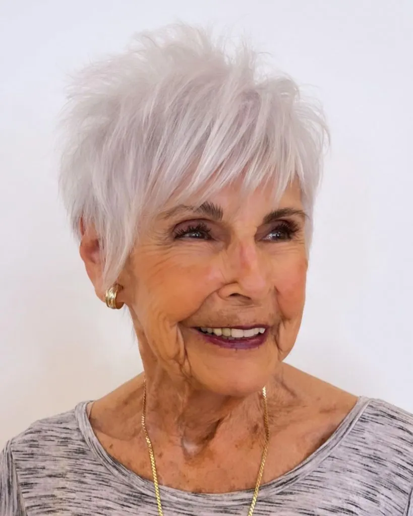 wispy pixie cut for women over 60