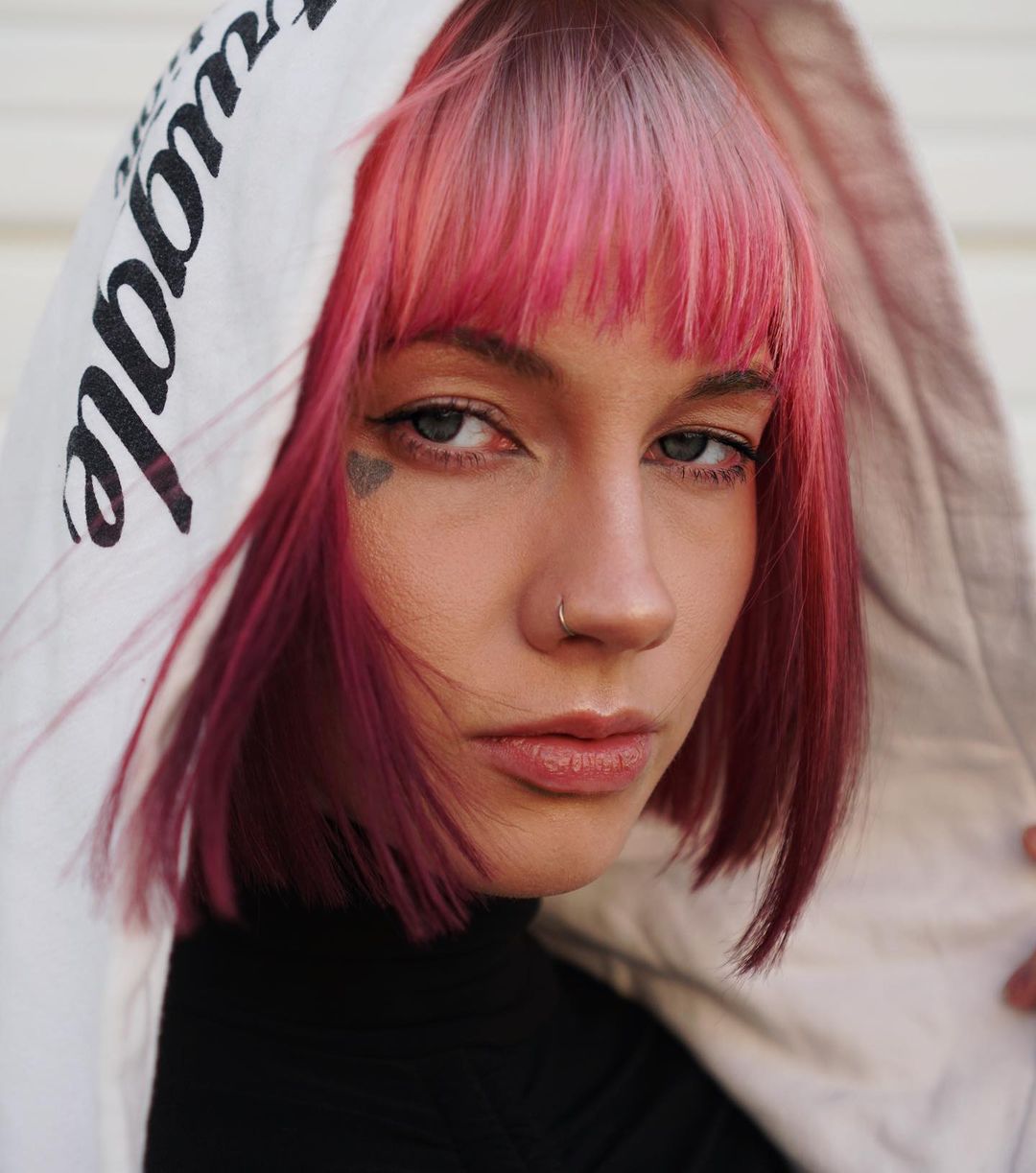 blunt cut bob with bangs