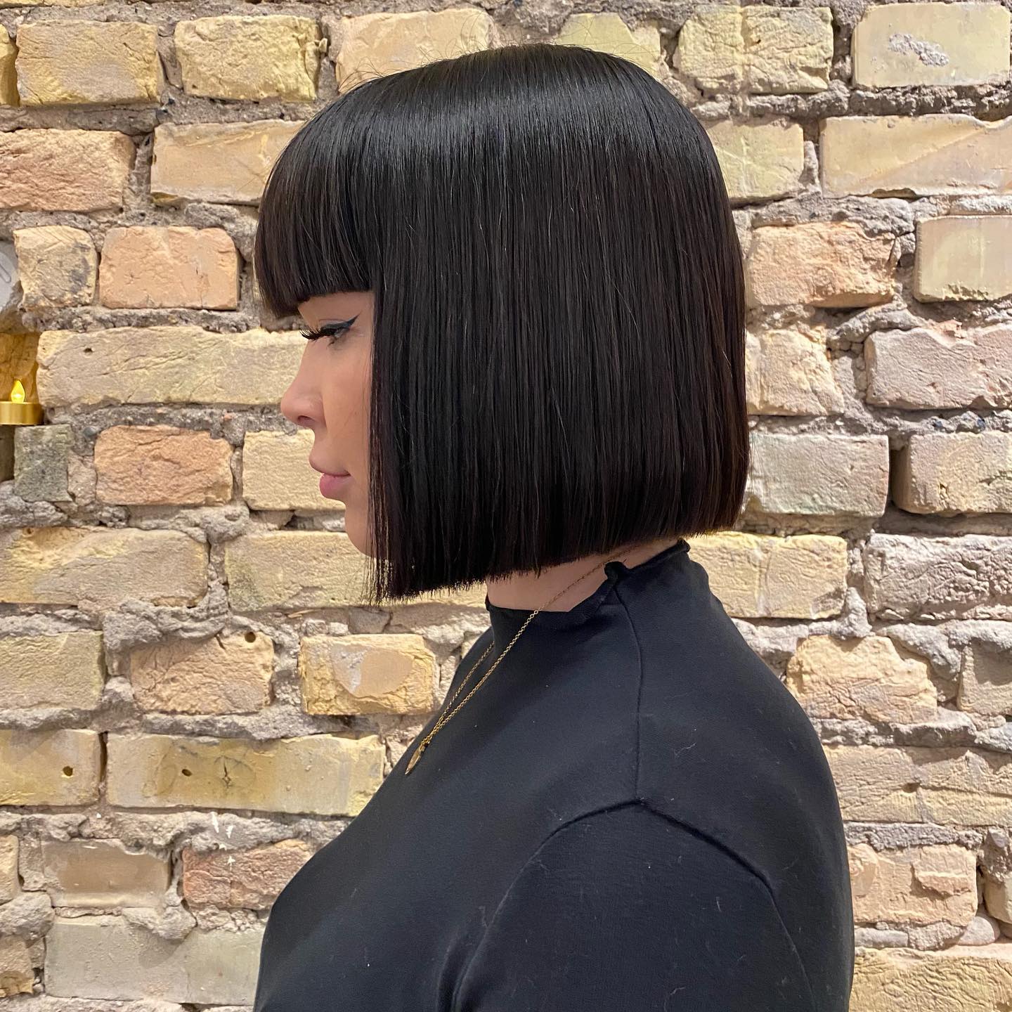 straight bob with full fringe