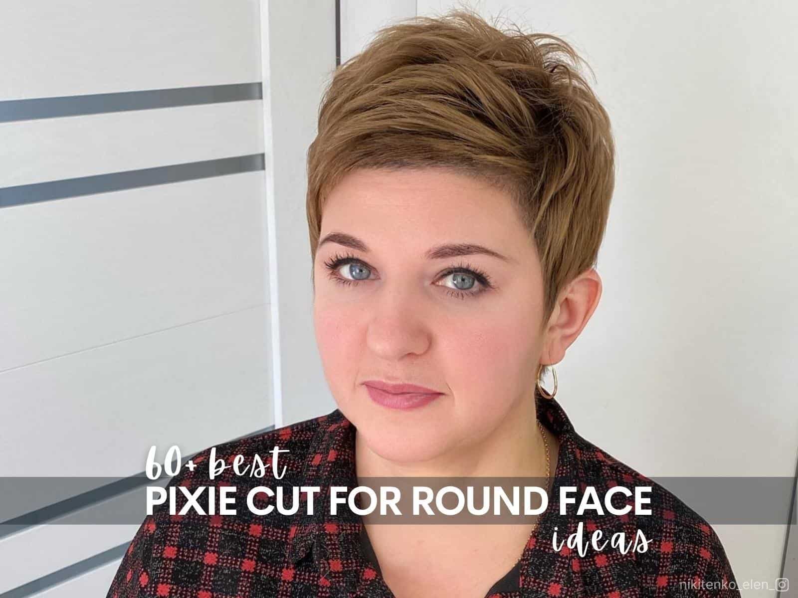 pixie cut for round face