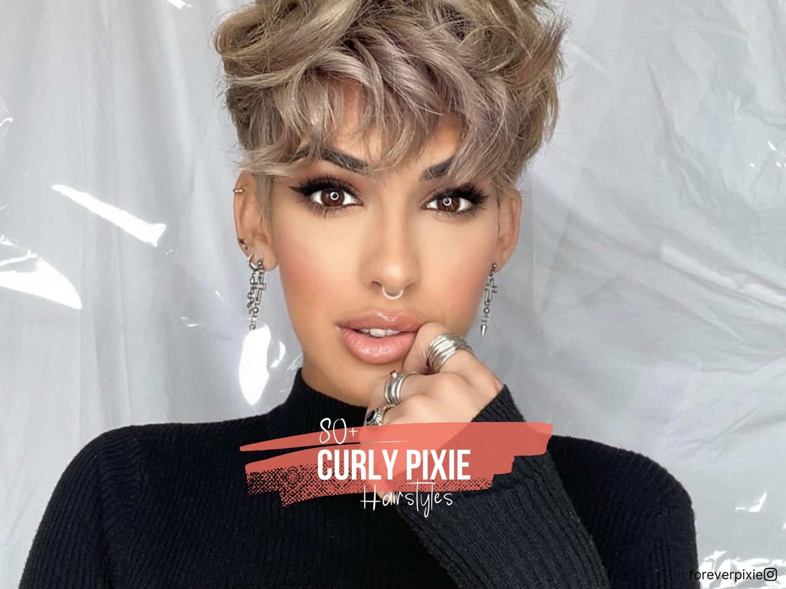 curly pixie cut