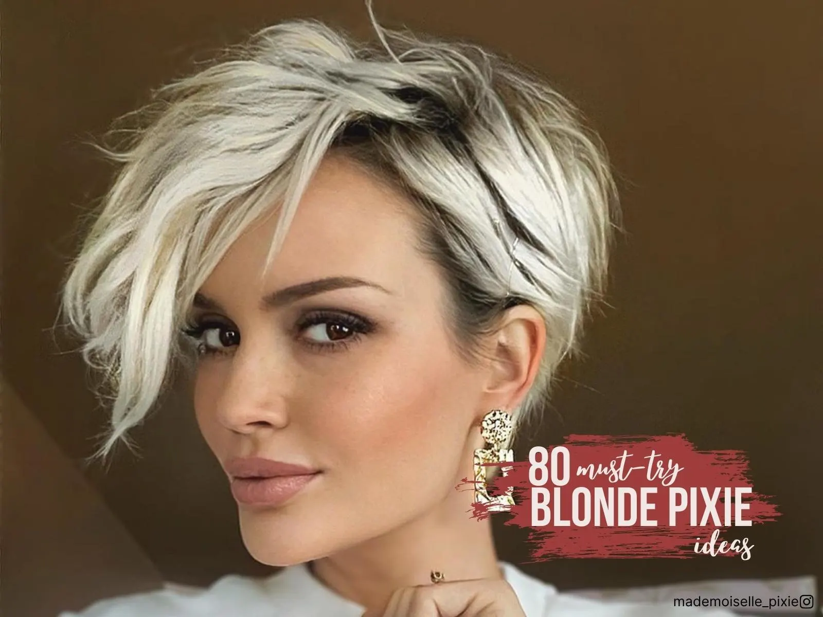 80 idées de coupes Pixie blondes incontournables