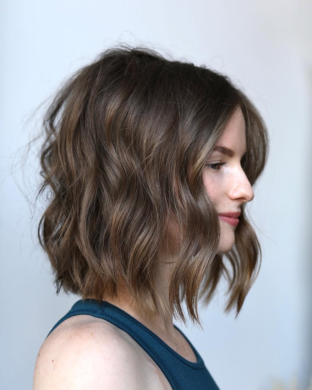 angled textured lob