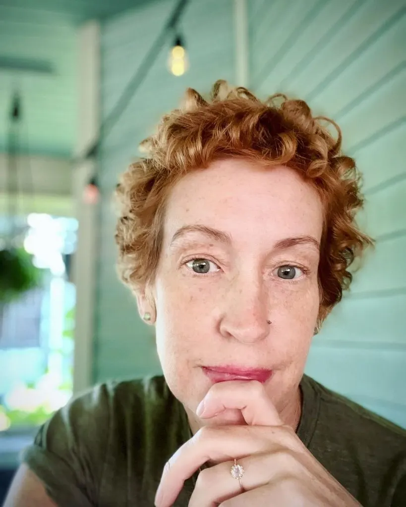 curly pixie cut for long face