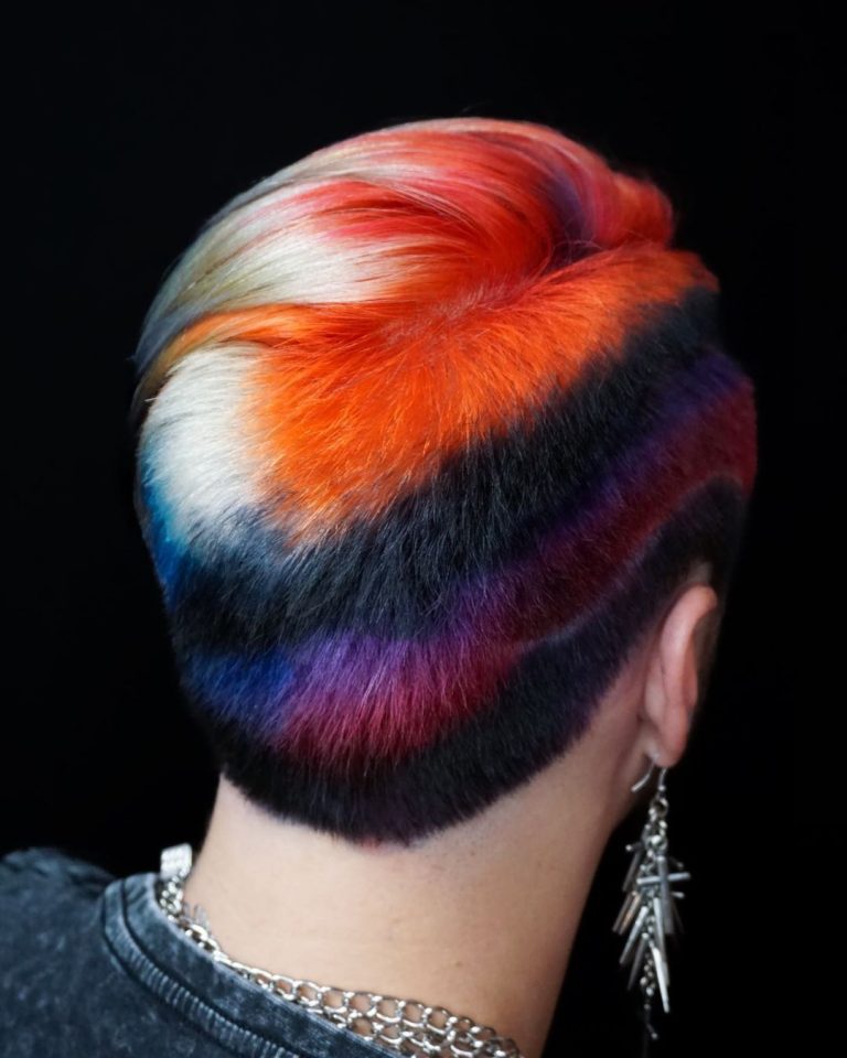 50+ Boldest Funky Colored Pixie Cut Ideas