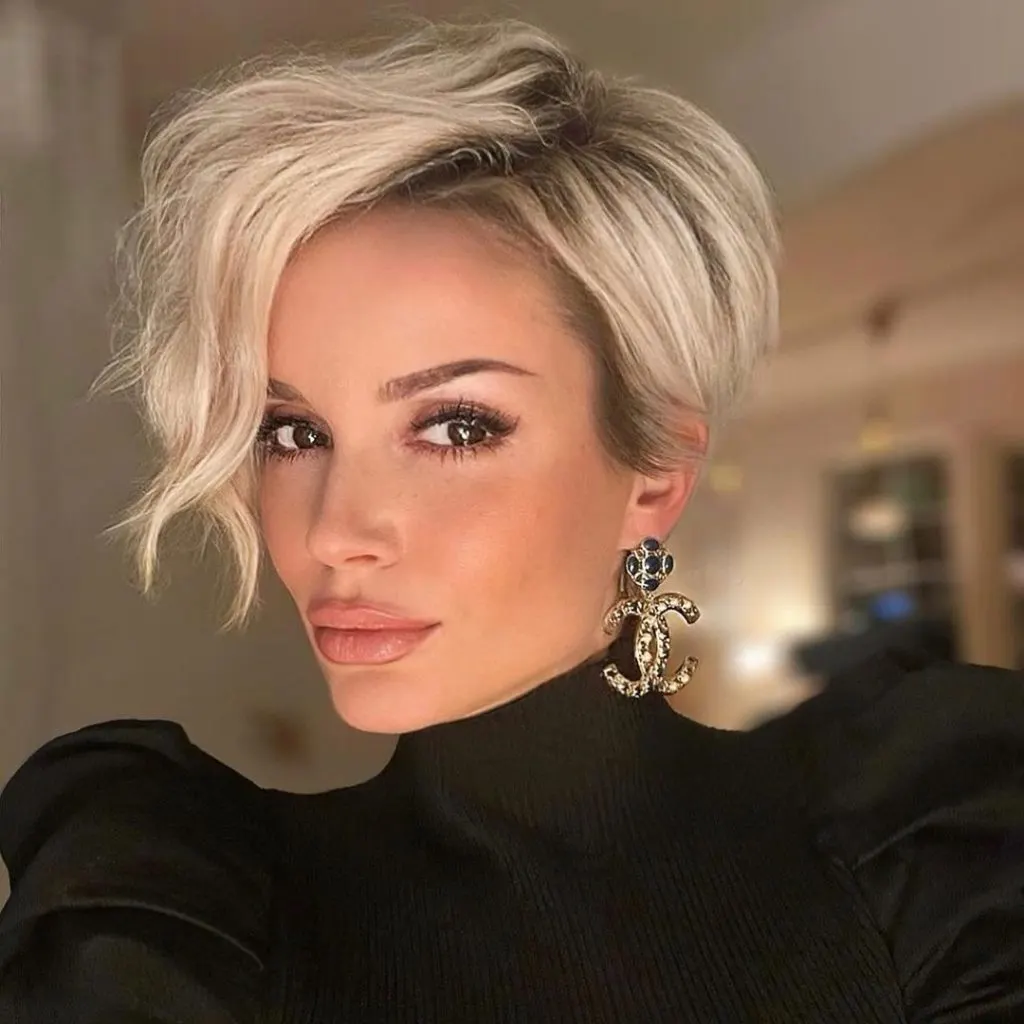 long curly pixie cut for thick hair