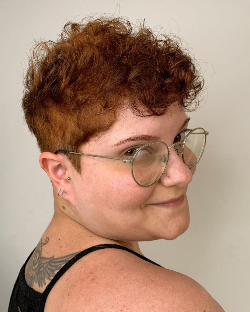 low maintenance pixie cut for round face