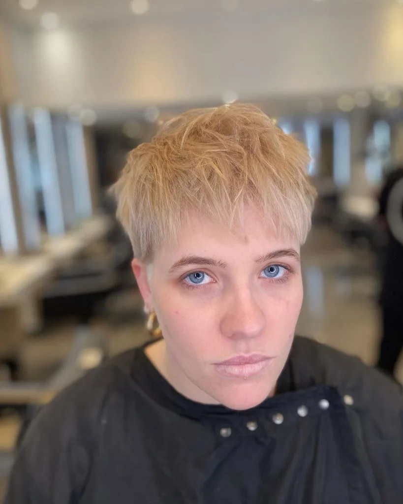 pixie cut for thin hair and long face