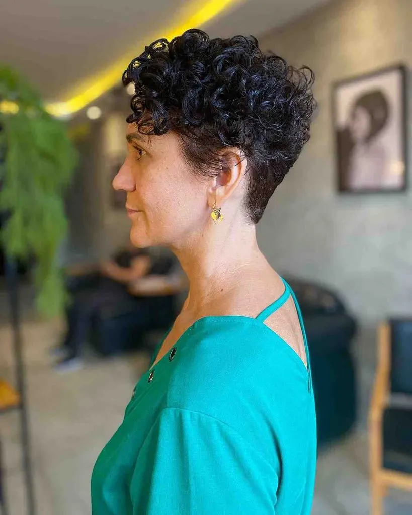 pixie cuts for curly hair over 50