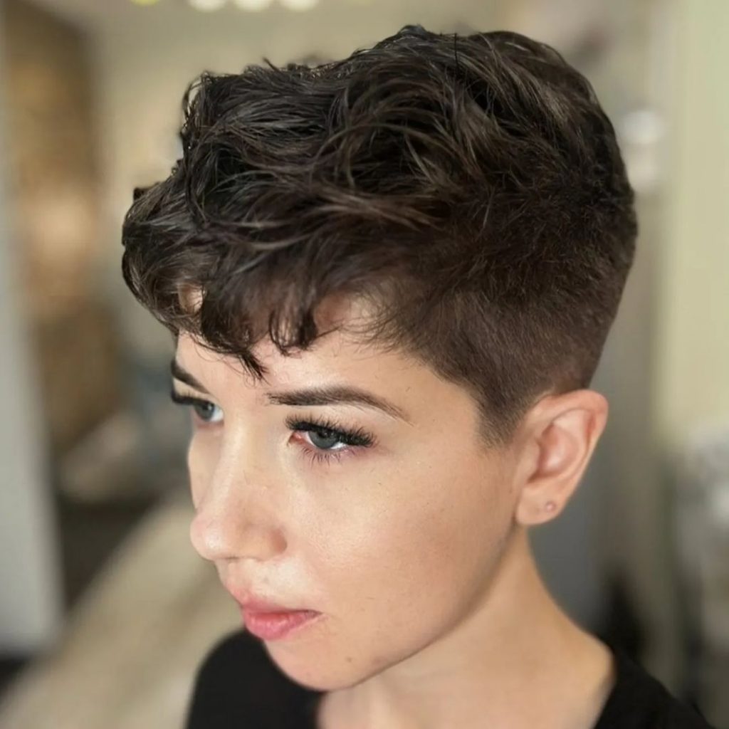 tomboy pixie cut for thick hair