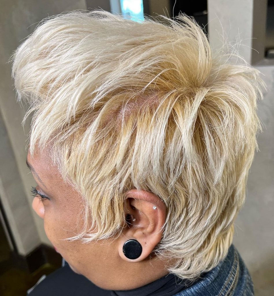 wolf pixie cut for thick hair