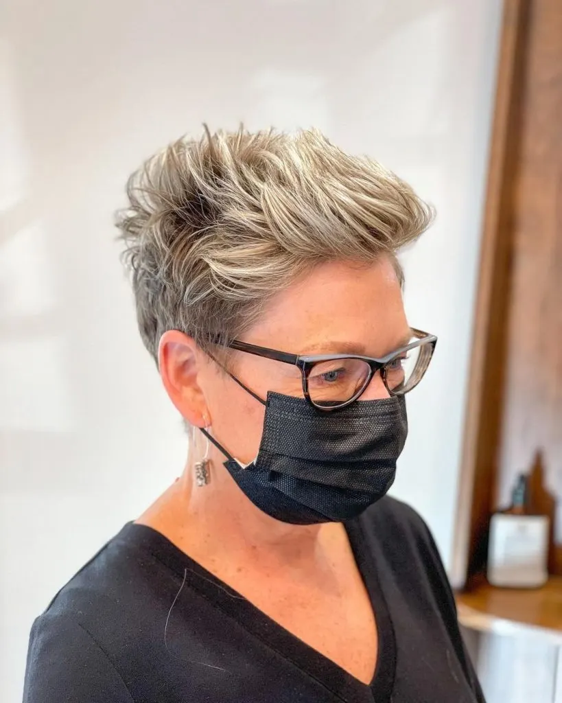 choppy pixie cut for women over 50