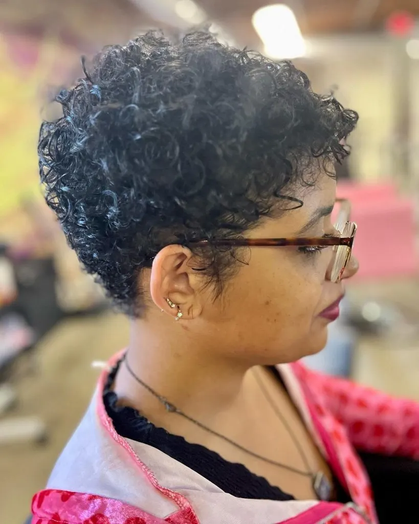 choppy pixie for naturally curly hair