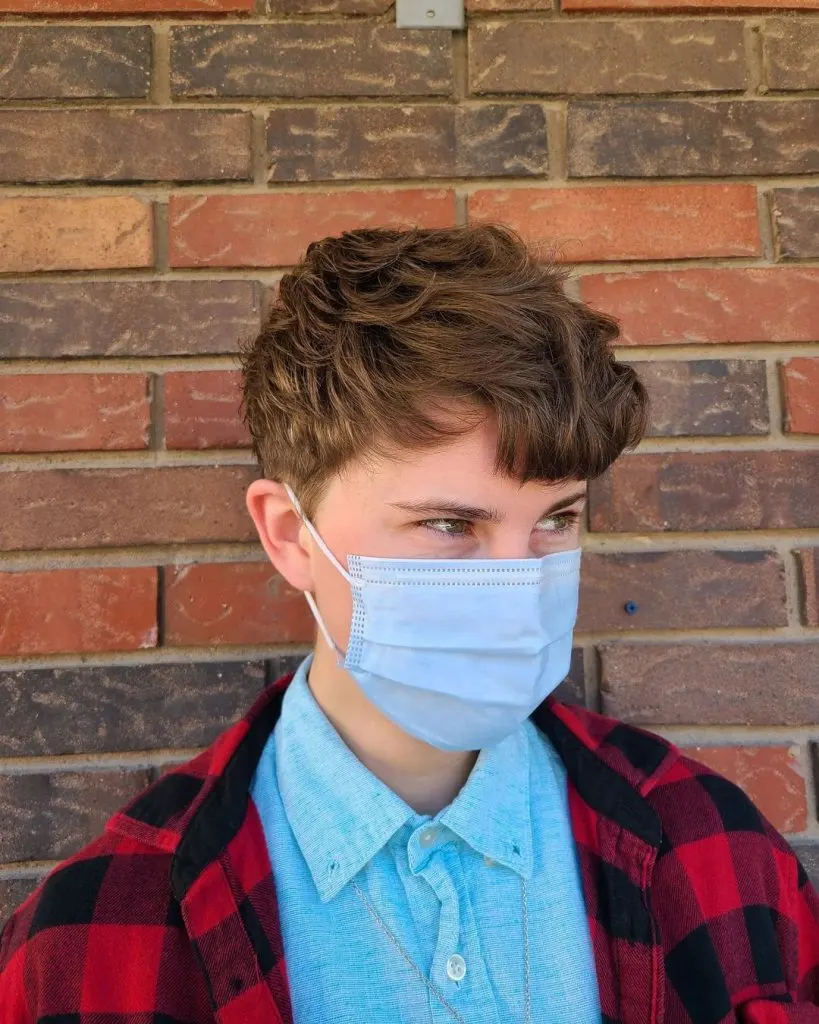 curly tomboy choppy pixie cut