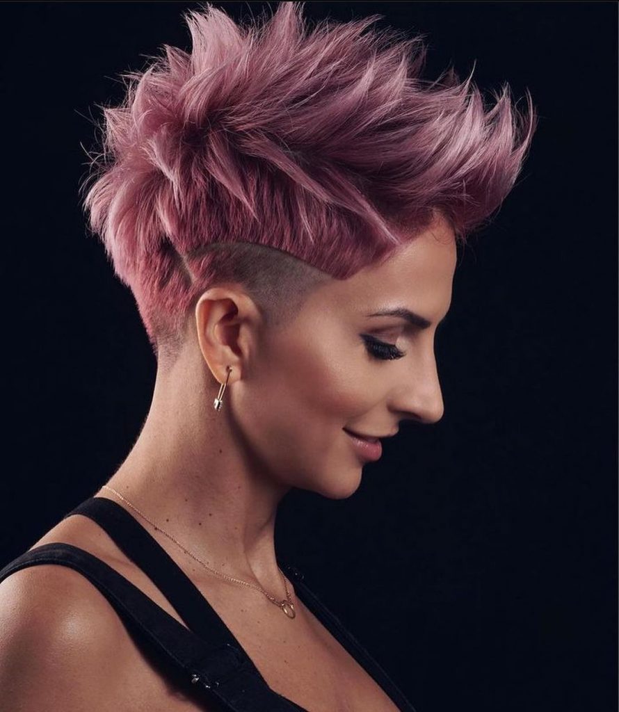 edgy funky pixie cut