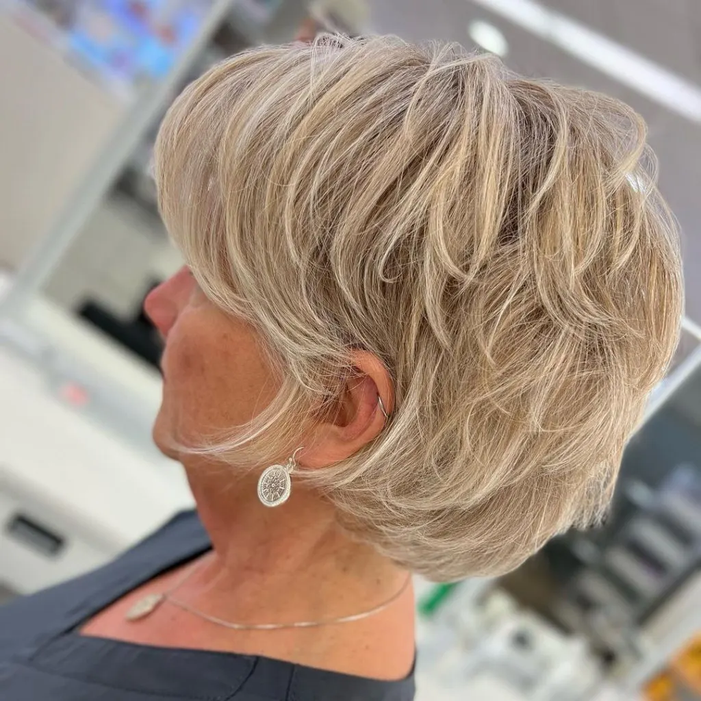 long textured pixie cut