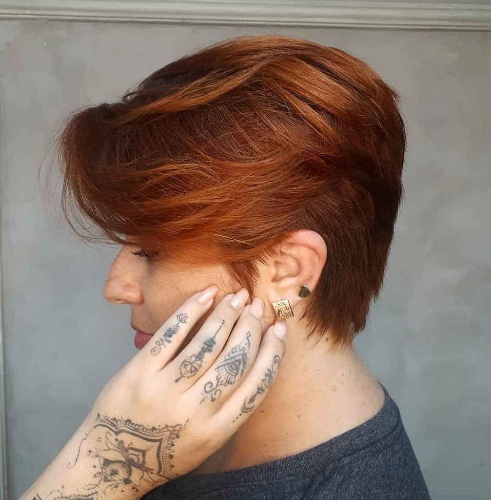 pixie cut with choppy layers