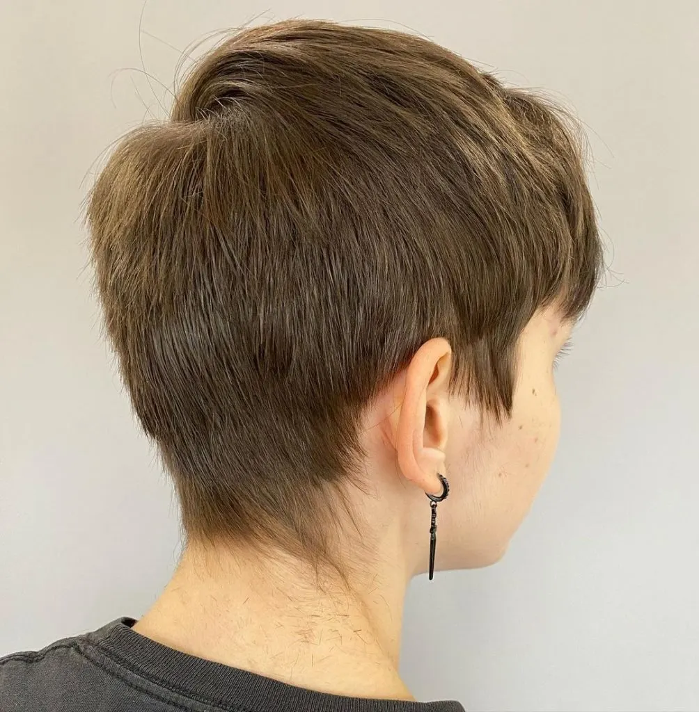 pixie cut with textured layers
