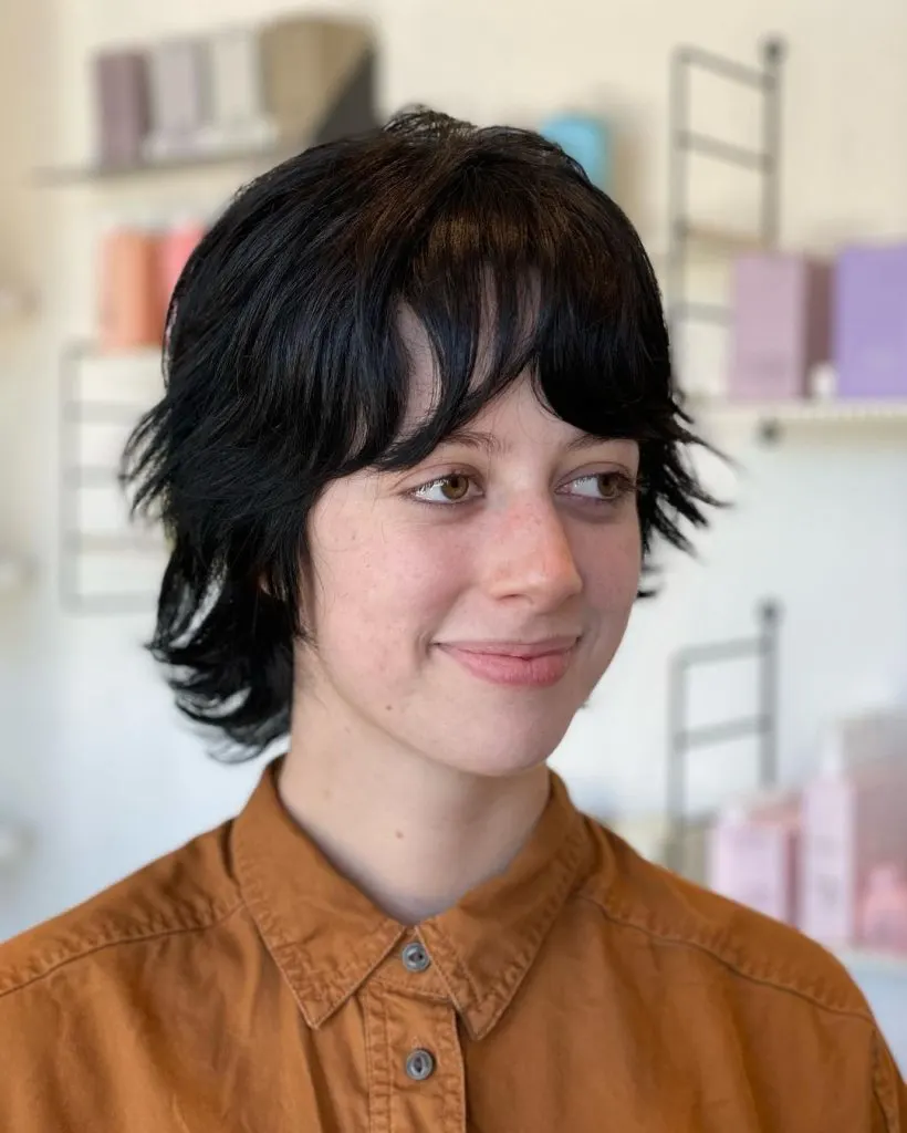 pixie mullet with curtain bangs