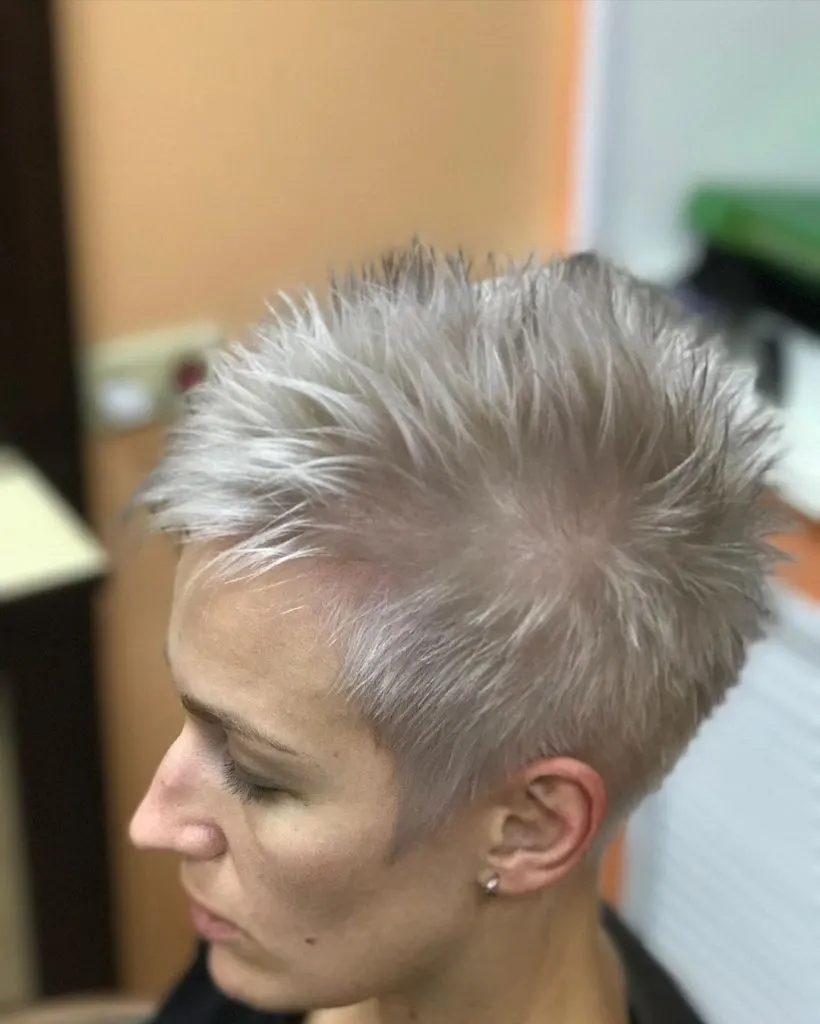 spiky low maintenance pixie cut for thin hair