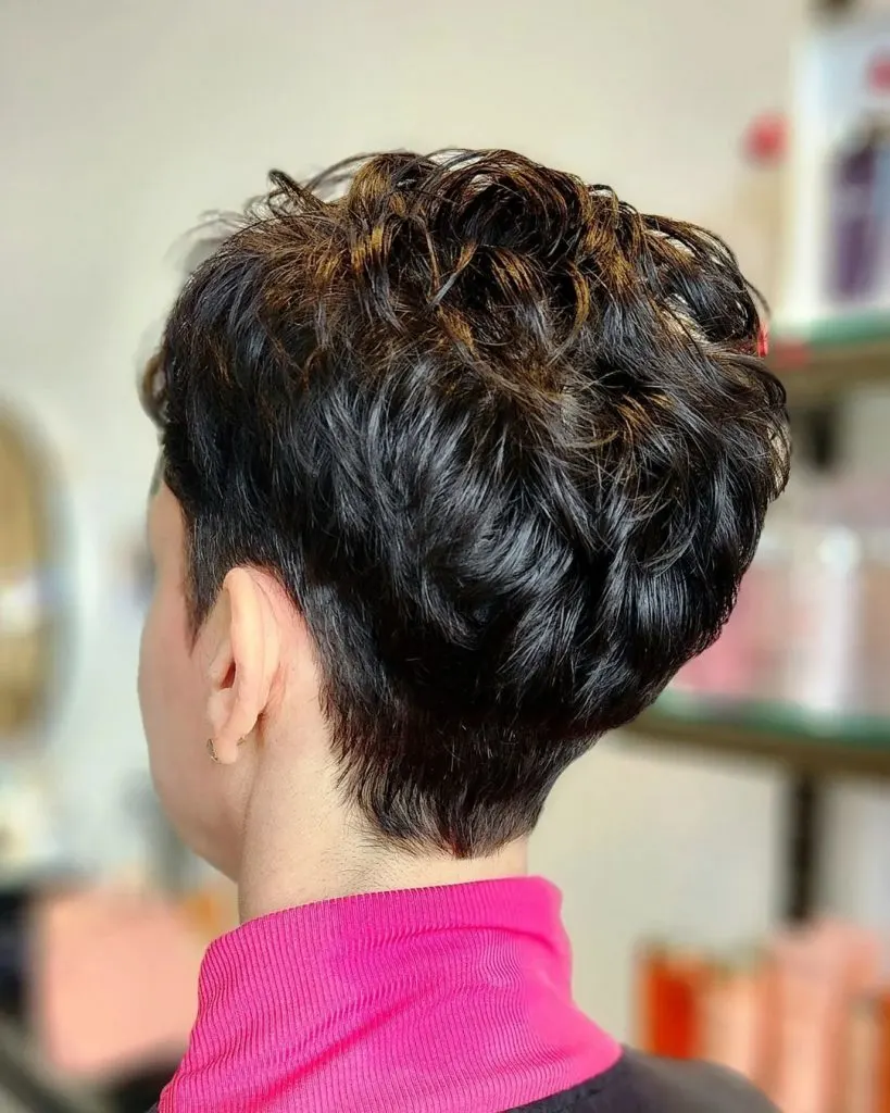 textured pixie cut for naturally wavy hair