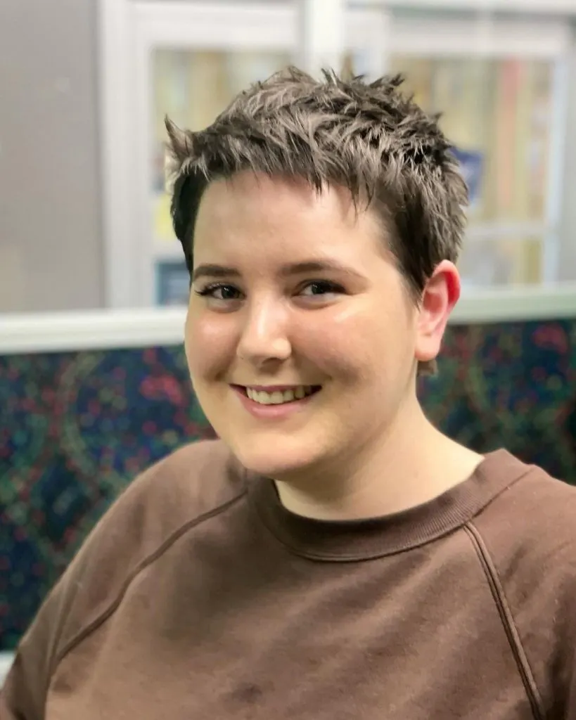 ultra short textured pixie cut