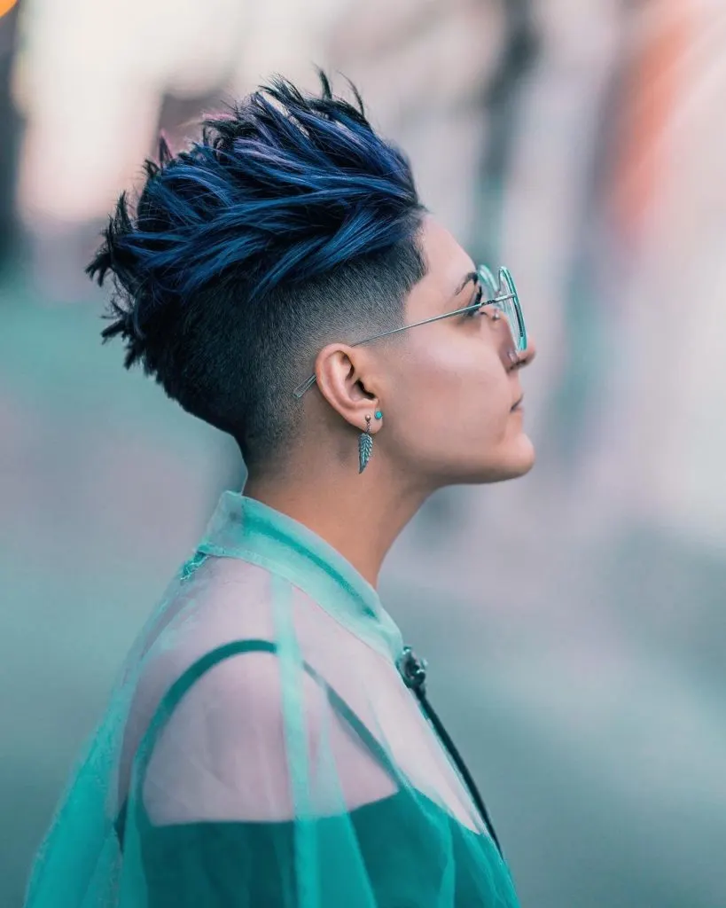 undercut edgy pixie cut