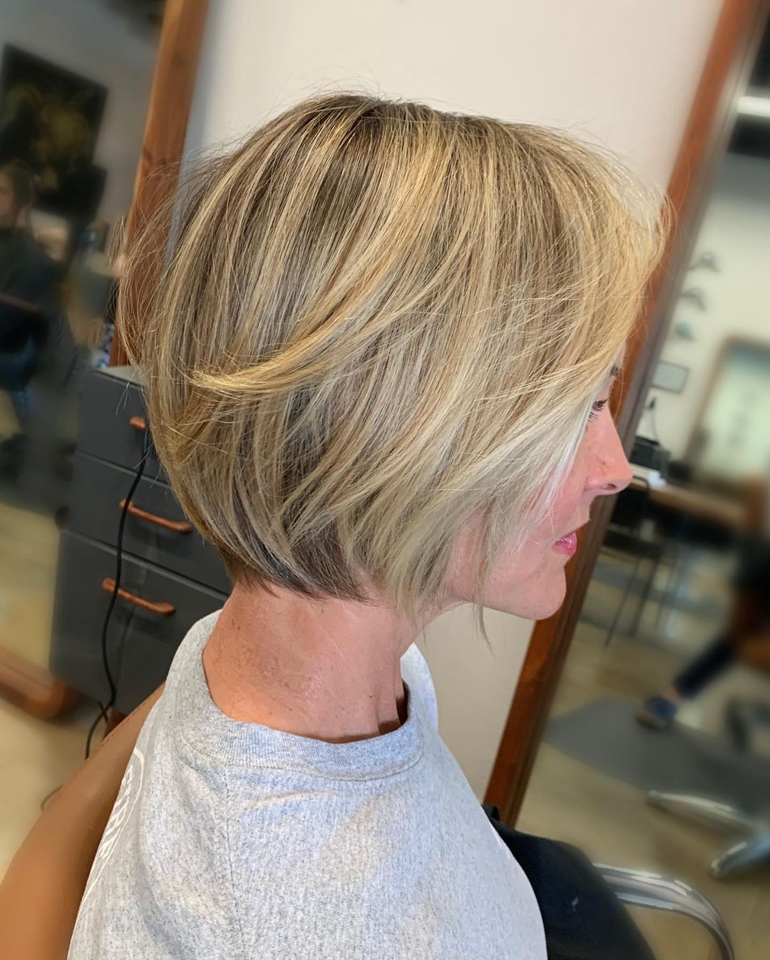 fine hair textured bob