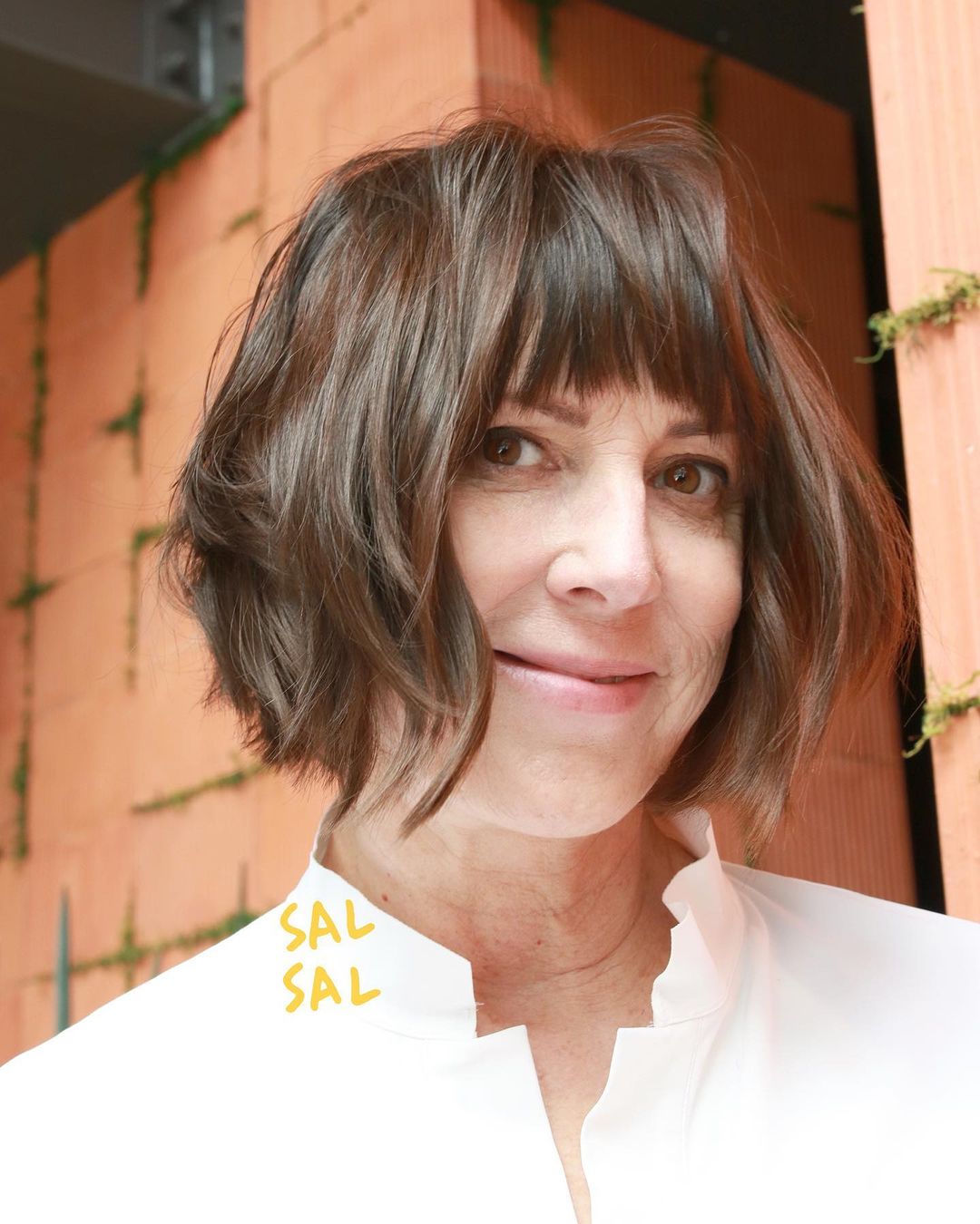 fringe layered bob for fine hair