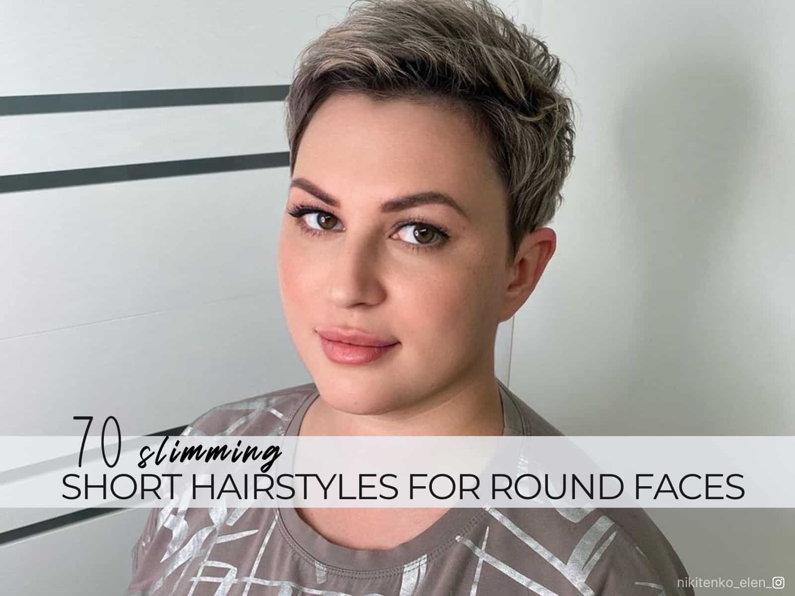 short hairstyle for round face